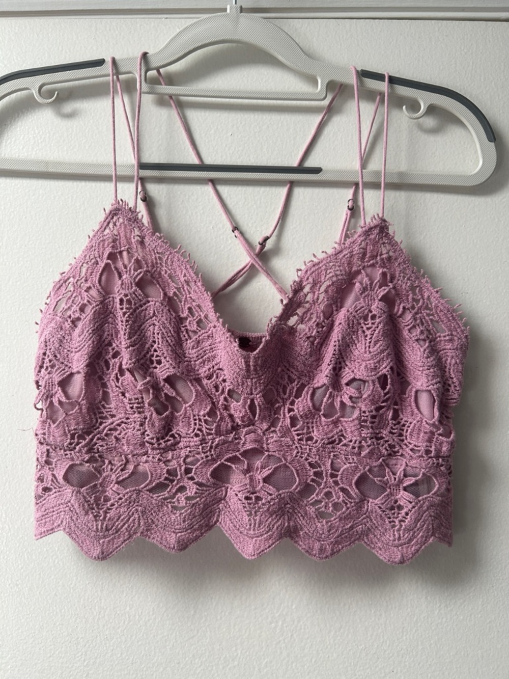 FP One Crochet Bralette in Light Pink